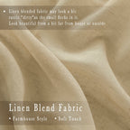 Kitchen Curtains 24 Inch Length Rustic Beige Farmhouse Country Linen Short Cafe Semi Sheer Curtains Rod Pocket Tiers For Small H