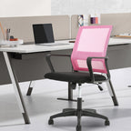 Paylesshere Gaming Chair Ergonomic Computer Chair Office Chair Video Game Chairs With Lumbar Support Desk Chair Armrest Mid Black Cushion Swivel Rolling Chair With Wheels For Home Office (Pink)