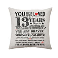 13 Years Old Girls Gifts Decoration Throw Pillow Cover Birthday Gift For 13 Years Old Boys Birthday Party Decoration 13Th Birthd