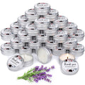 MTLEE 50 Pcs Wedding Candles Gift Wedding Favors for Guests 1 Oz Lavender Scented Soy Wax Candle Aromatherapy Candle Favors for 
