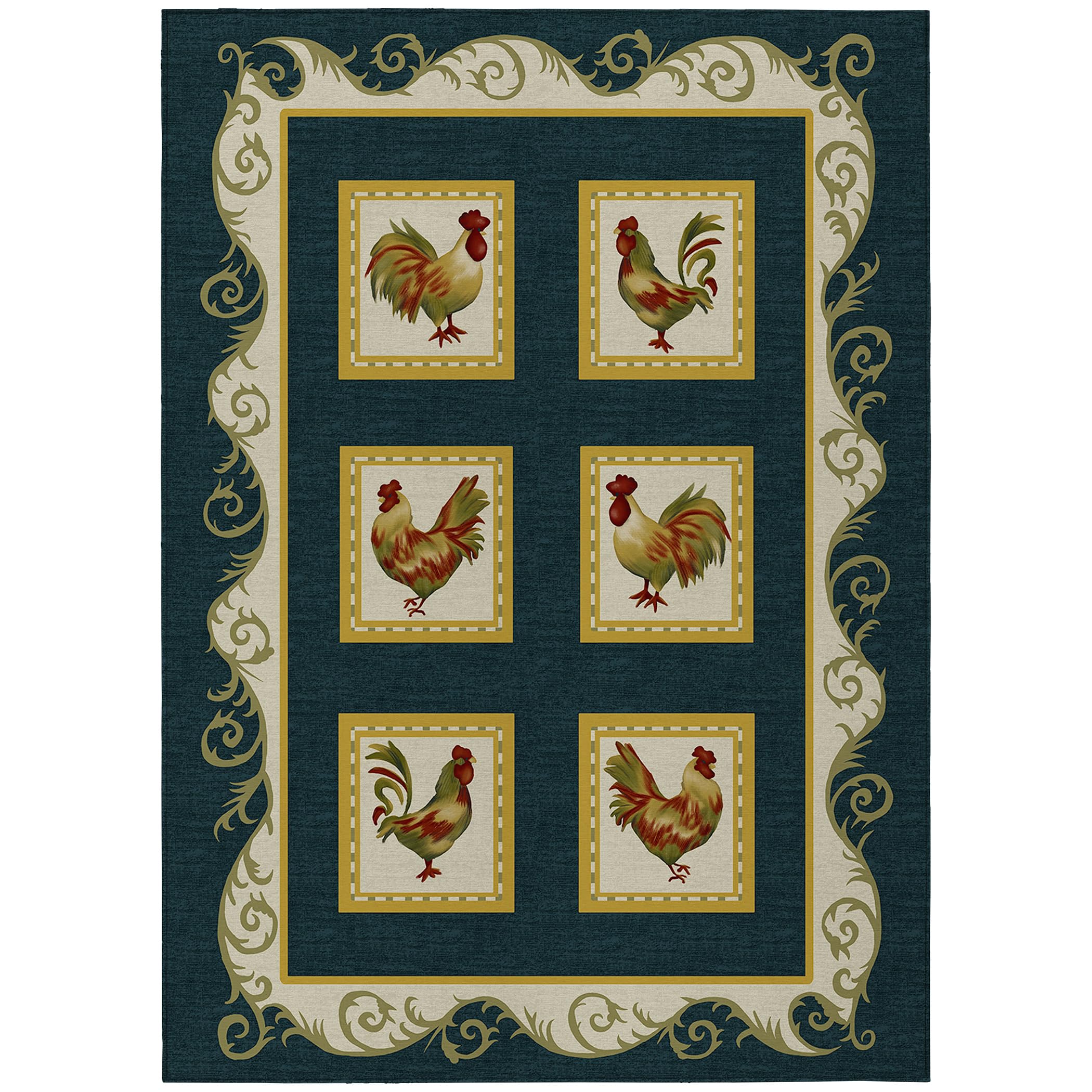 Dalyn Rugs Kendall Ke4 Black 8' X 10' Indoor Outdoor Area Rug, Easy Clean, Machine Washable, Non Shedding, Bedroom, Living Room, Dining Room, Kitchen, Patio Rug