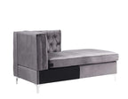 Acme Furniture Jaszira Modular - Chaise in Gray Velvet