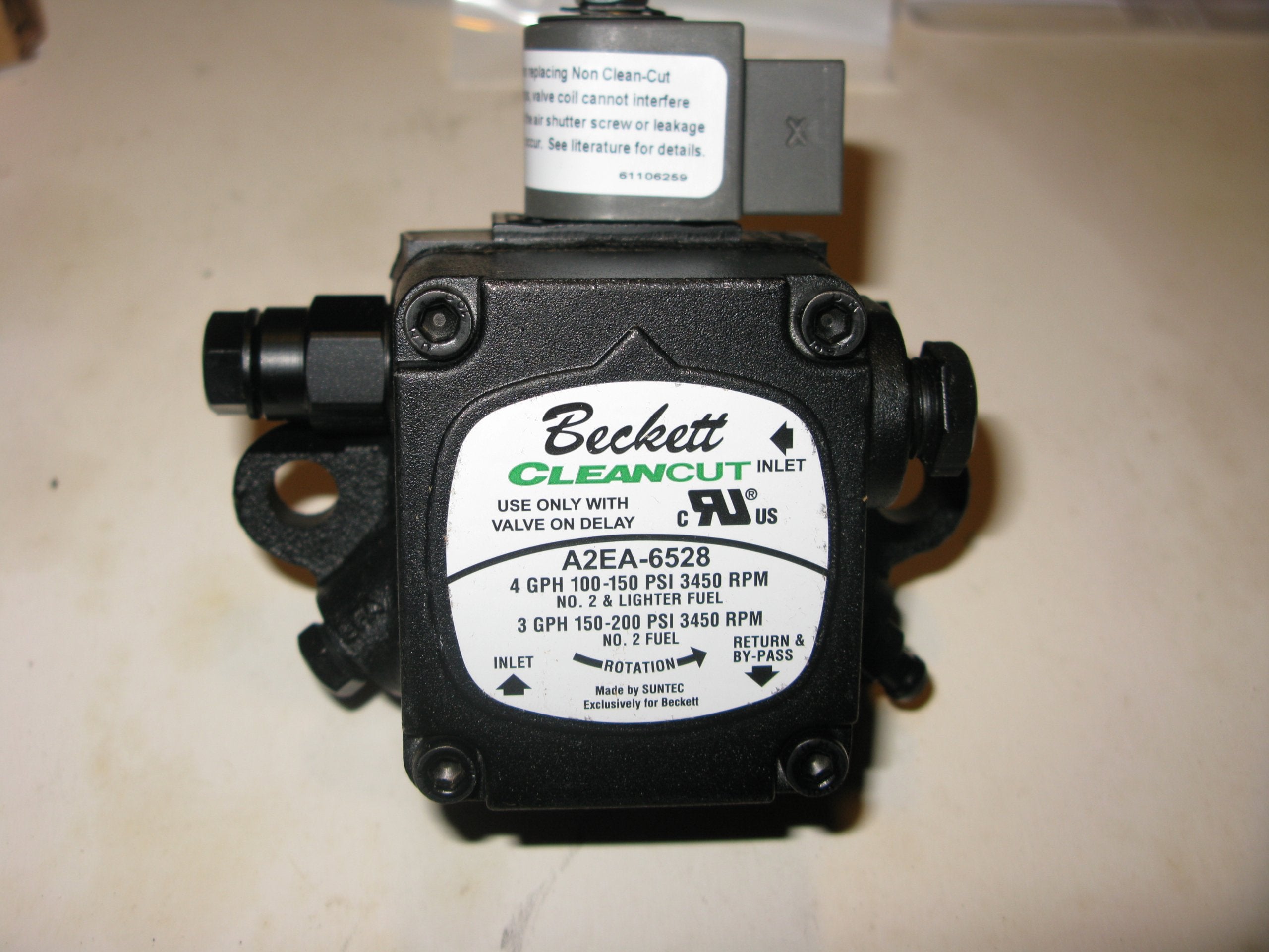 R.W. Beckett Corp. 2184404U Cleancut Pump W/Pd Timer