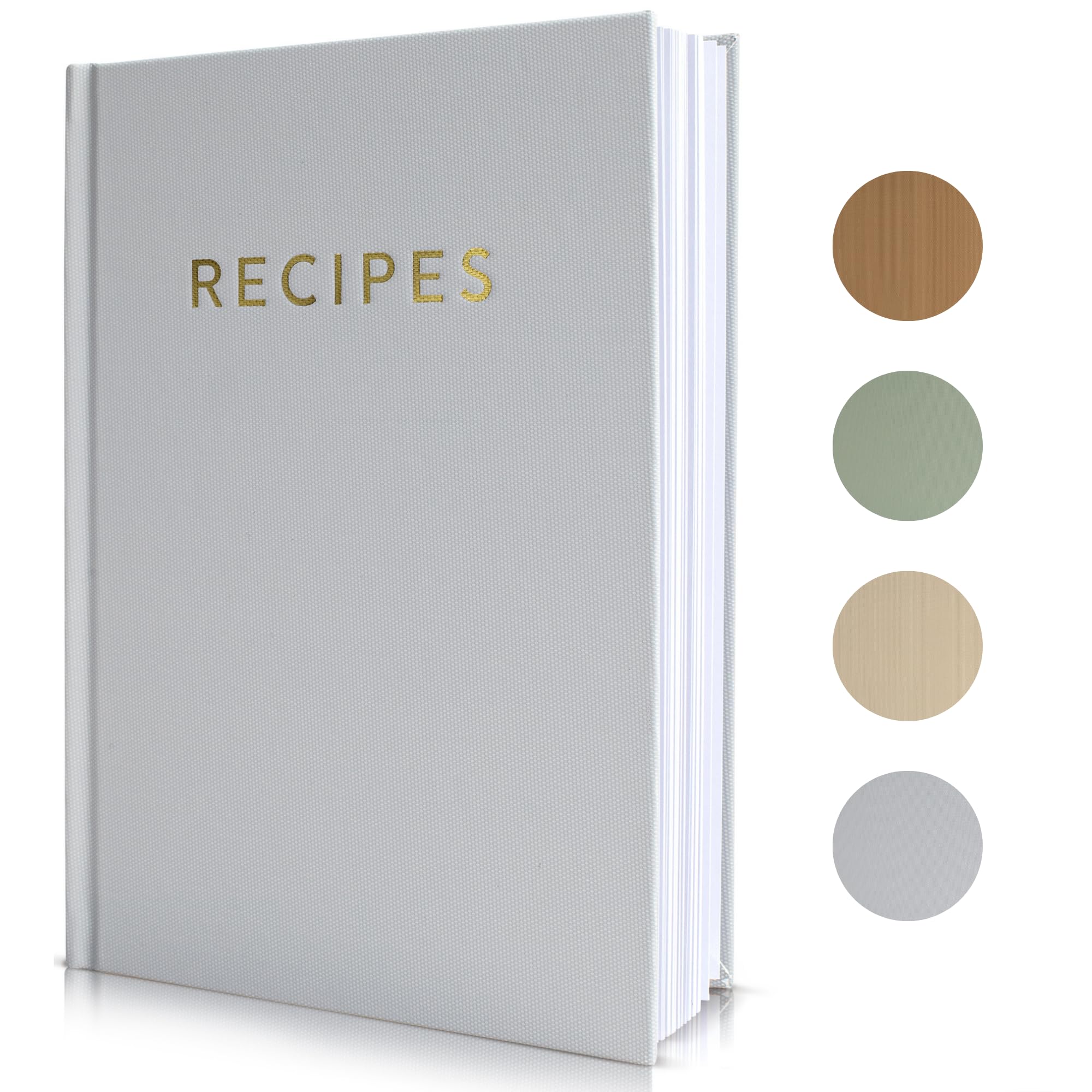 Zicoto Aesthetic Blank Recipe Book With Waterproof Cover - The Perfect Recipe Notebook To Write In Your Own Recipes - Simplified