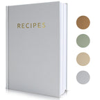 Zicoto Aesthetic Blank Recipe Book With Waterproof Cover - The Perfect Recipe Notebook To Write In Your Own Recipes - Simplified