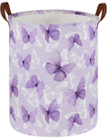 Sanjiaofen Kids Laundry Hamper,Butterfly Laundry Basket Collapsible Girls Storage Baskets for Home Decor,Office,Toy Organizer,(P