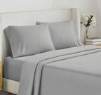 California Design Den - Finest Cotton Sheets King Size Set, Soft 100% Cotton Cooling Sheets Deep Pockets, Snug Fit Elastic, 500