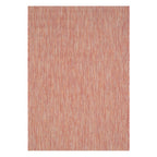 SAFAVIEH Courtyard Collection Area Rug - 6'7'' Square, Red & Beige, Non-Shedding & Easy Care, Indoor/Outdoor & Washable-Ideal fo