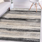 LUXE WEAVERS Tower Hill Abstract Gray 8x10 Area Rug