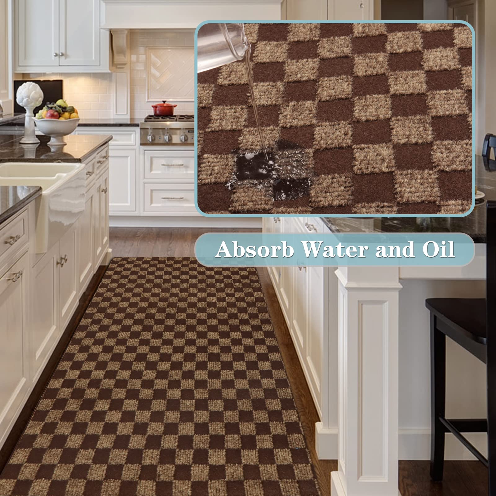 Runner Rug 3Ft X 45Ft, Ayoha 2'-82' Utility Carpet Runner For Entryway Hallway Aisles Balcony Garages, Area Rugs With Non-Slip R