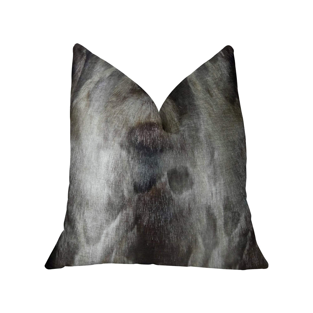 HomeRoots 100% Acrylic Gray Charcoal Handmade Luxury Pillow 16in x 16in