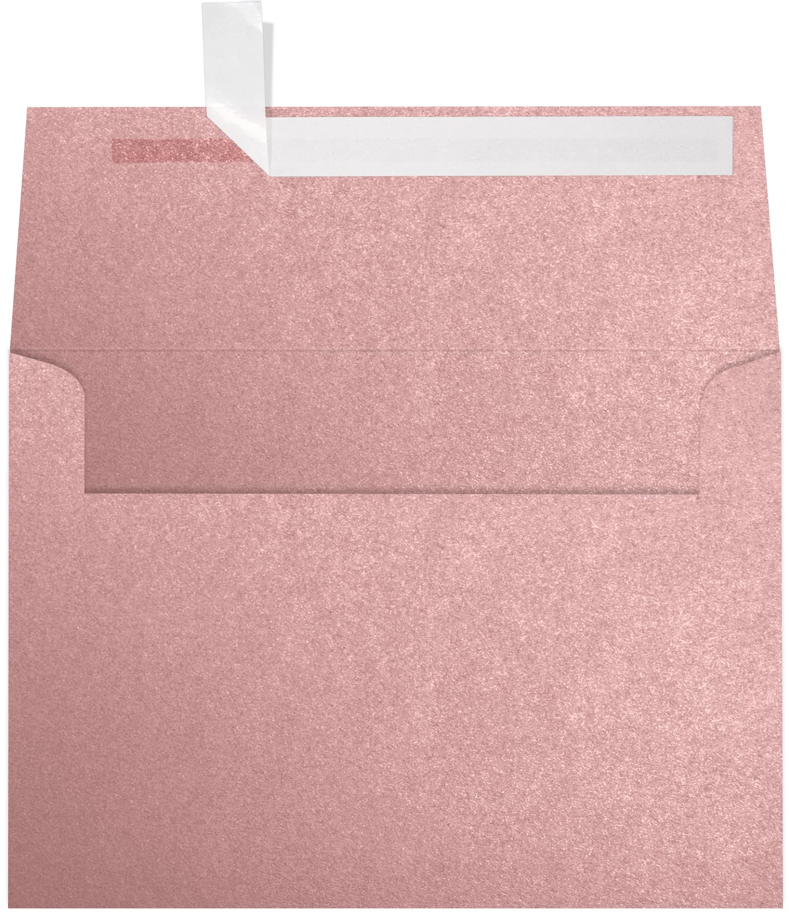 Luxpaper A7 Invitation Envelopes | Peel & Press | 5 1/4' X 7 1/4' | Misty Rose Metallic - Sirio Pearl | 84Lb. Text | 250 Qty