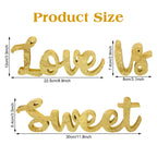 Love Is Sweet Table Decor Hollow Love Sign Wooden Love Is Sweet Sign For Dessert Table Freestanding Love Wood Sign Love Is Sweet