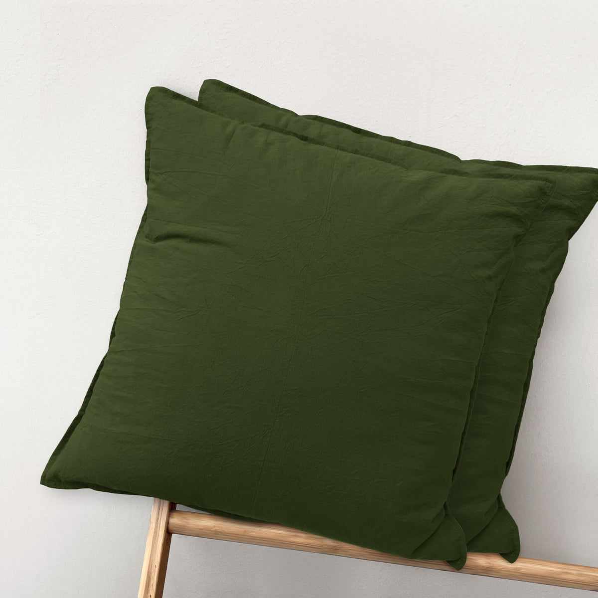 Moomee Throw Pillow Cover Pack Of 2 100% Washed Cotton Linen Like Textured Breathable Durable Soft Comfy Decorative For Couch So