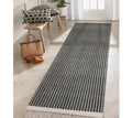 Lahome Boho Hallway Runner Rug, 2x6 Laundry Room Lightweight Entry Woven Cotton Throw Mat with Tassels, Farmhouse Non-Shedding W