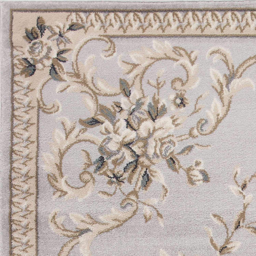 HomeRoots Decor 3'3' x 5'3' Polypropelene Light Grey Area Rug