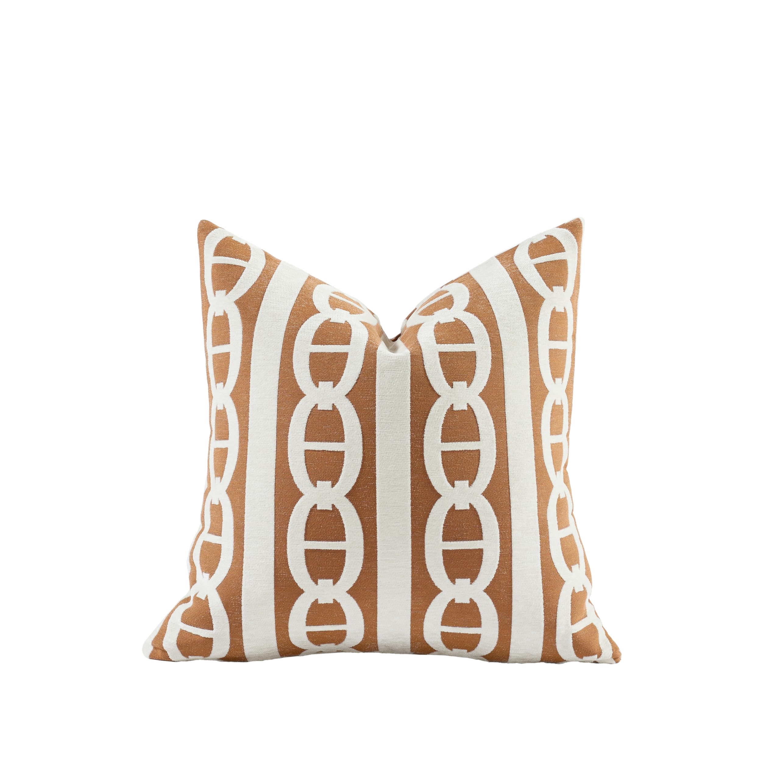 Croker Horse 2025 New 18X18' Inches Throw Pillow Cushion Covers - Pignose Horseshoe Orange Color Chenille Jacquard Embroidery L