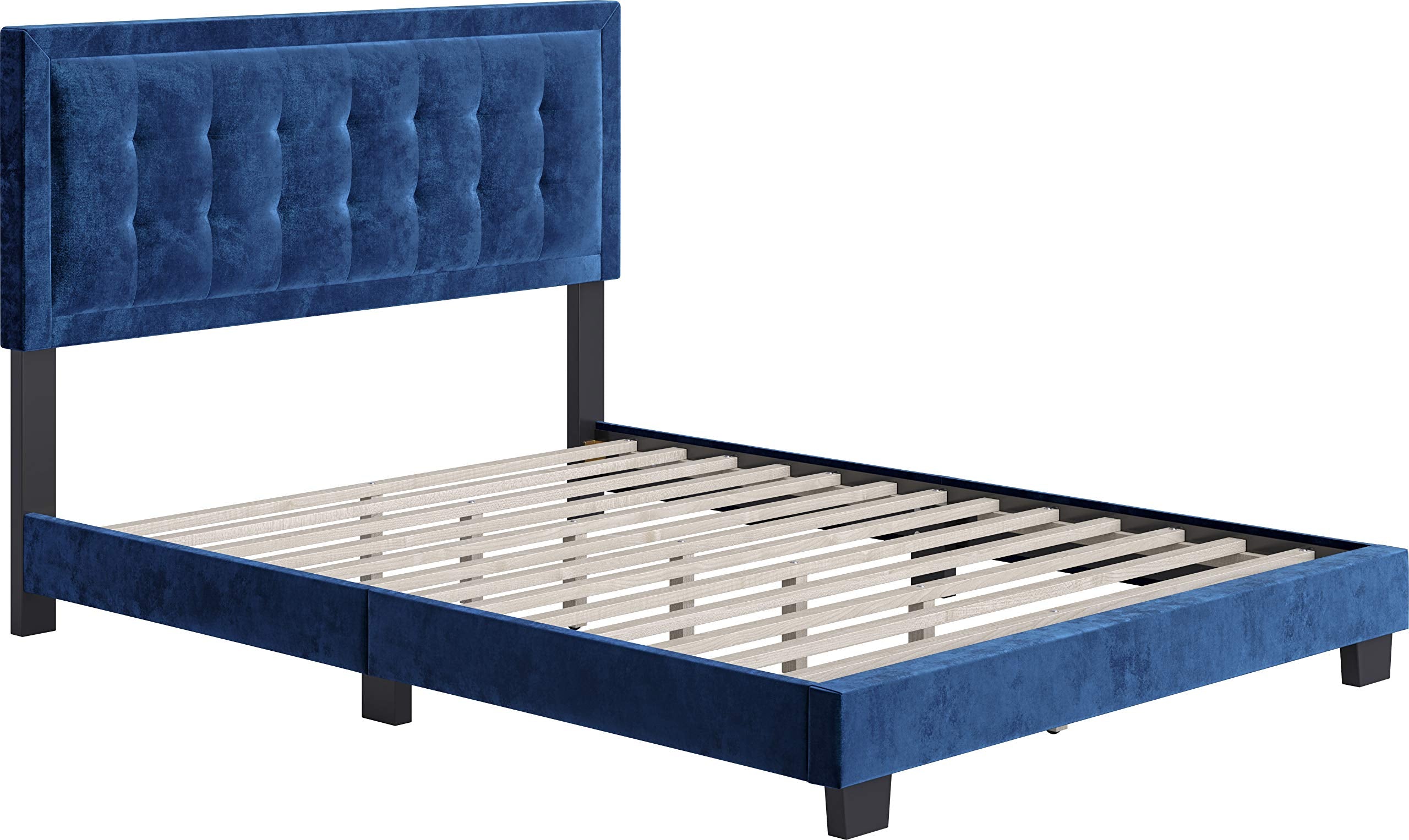 Boyd Sleep Pisa Upholstered Button Tufted Platform Bed Frame - Thumbnail 3