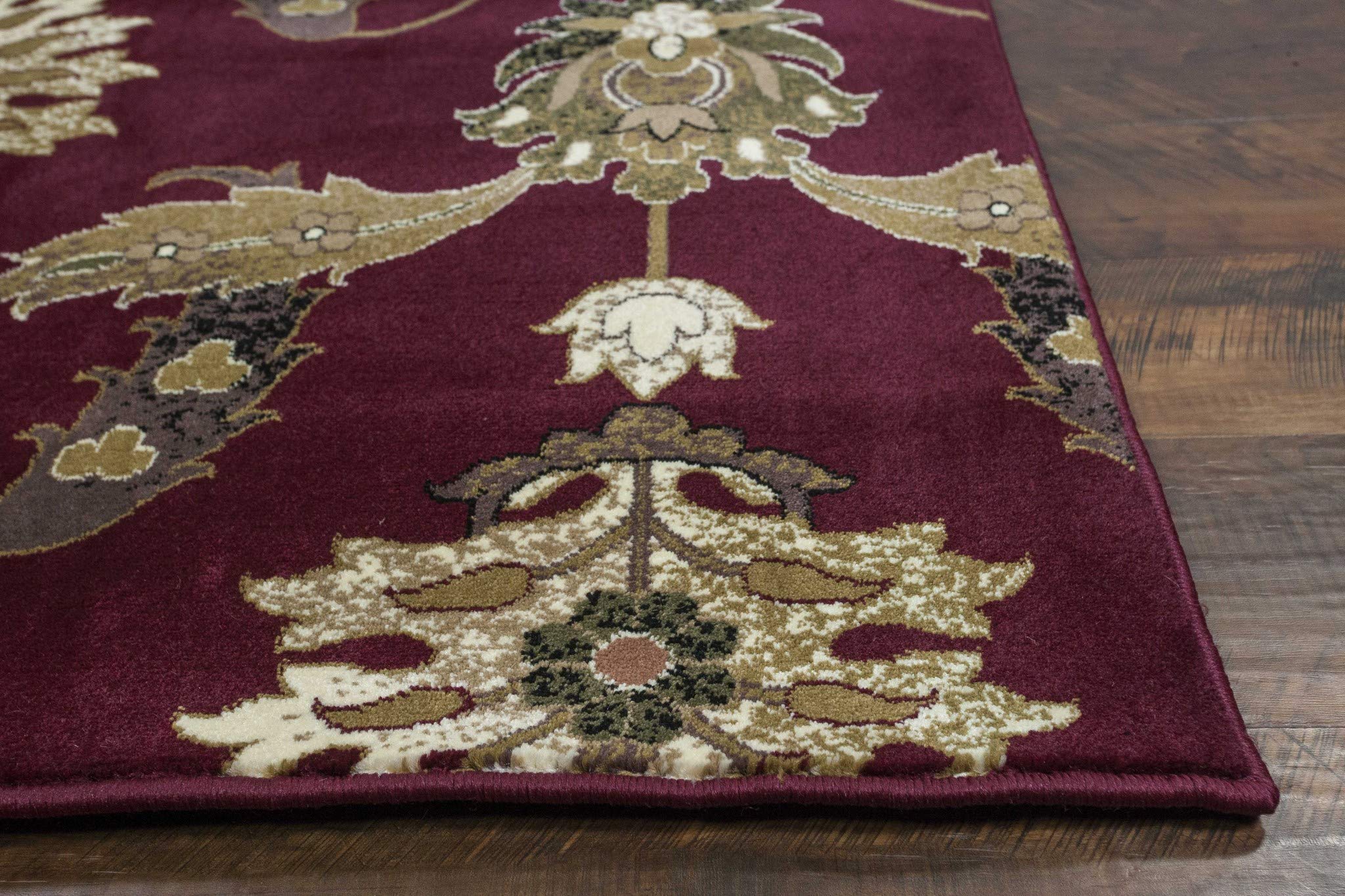 HomeRoots Decor 2'2' x 7'11' Runner Polypropelene Red Area Rug