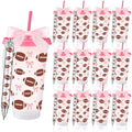 Ferrochef 24 Pcs Football Party Favors Football Tumblers and Pens Bulk