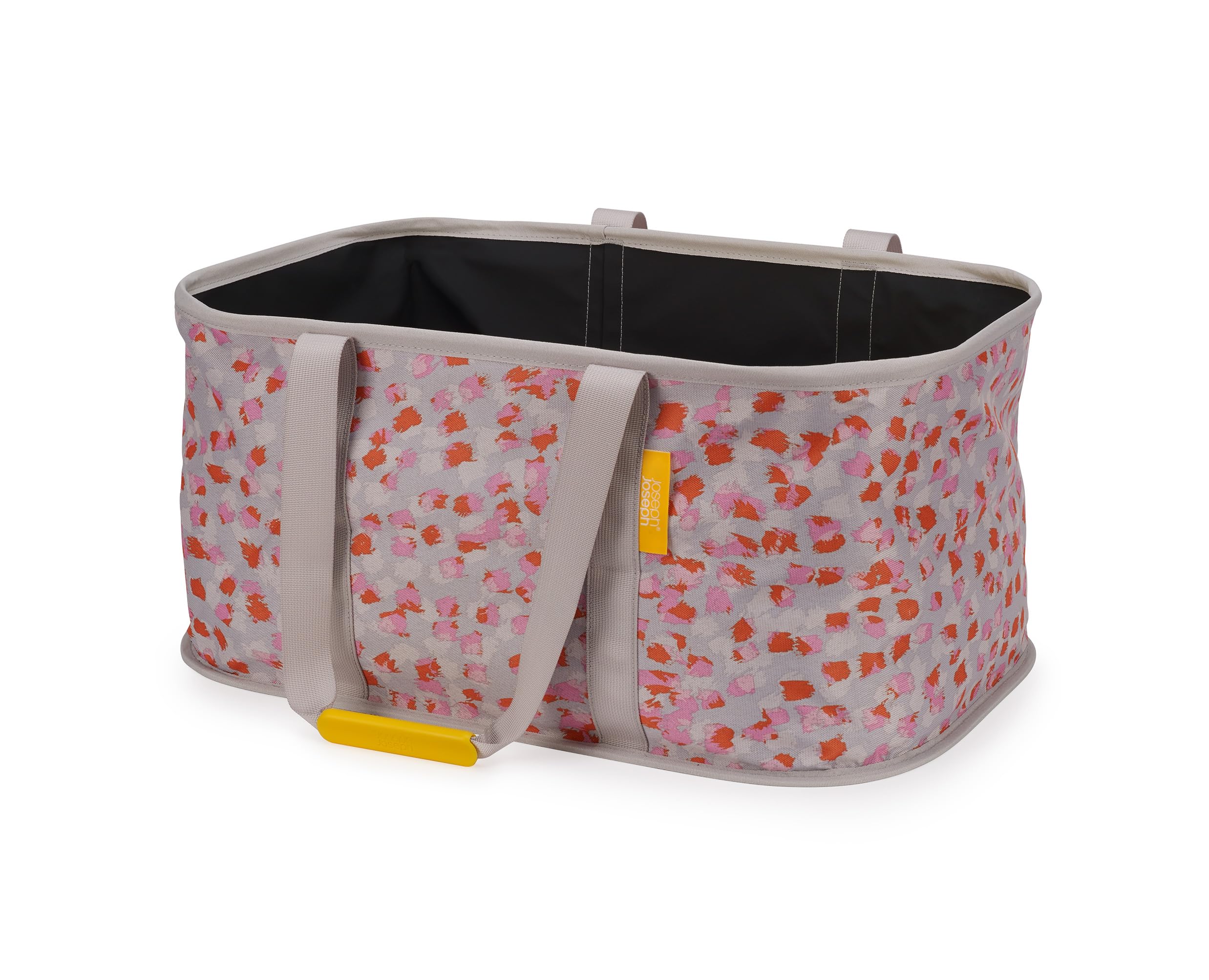 Joseph Joseph Hold-All - Collapsible 35L Washing Laundry Basket Bag, Durable Fabric, Moisture Resistant, Peach Blossom