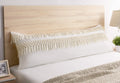 Sweet Jojo Designs Boho Bohemian Macrame Tassel Ivory Accent Decorative Couch Long Throw Zipper Body Pillow Cover Case 54X20 Off