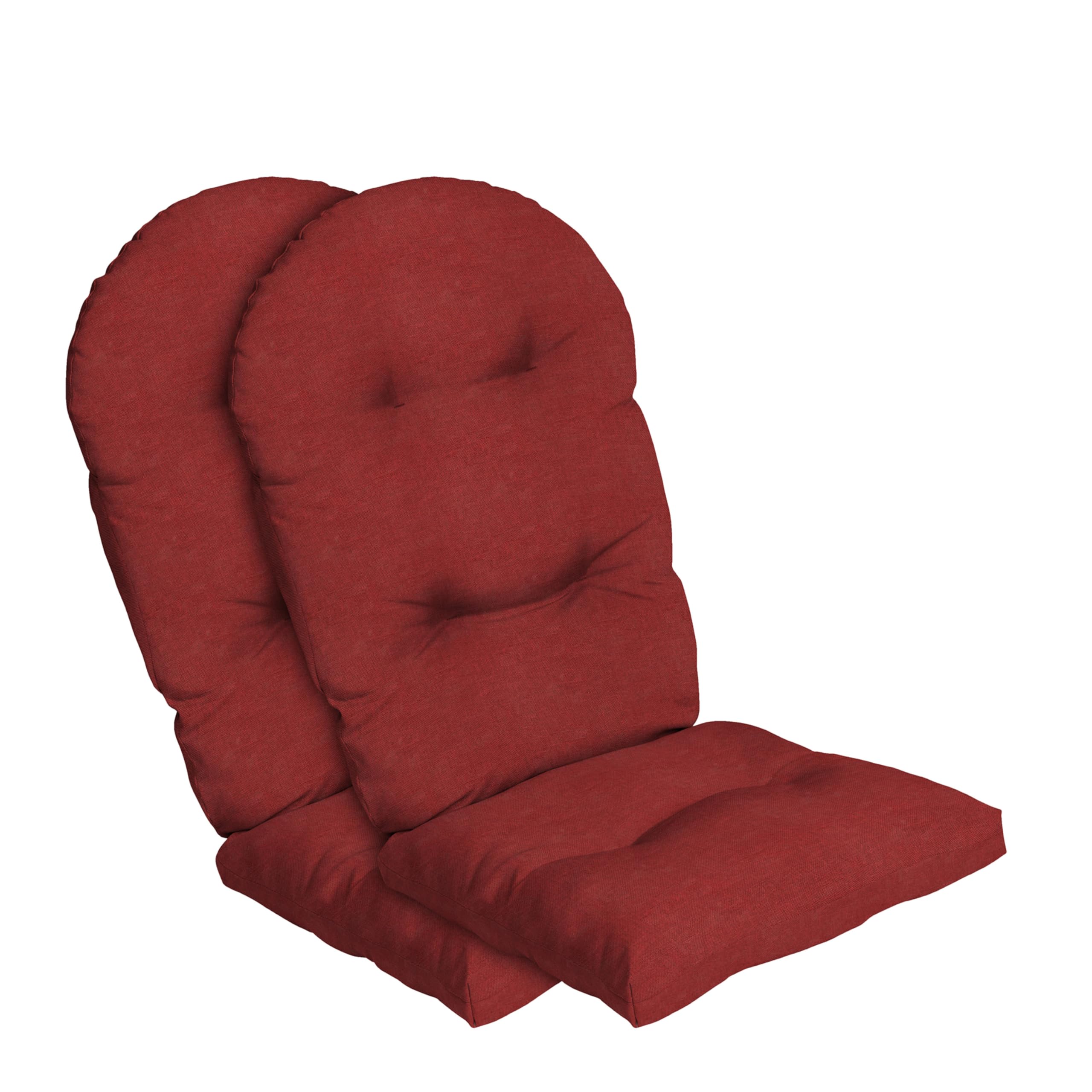 Arden Selections Oceantex Outdoor Plush Modern Tufted Rocking Chair Cushion, 2 Pack, 20 X 18, Rain-Proof, Fade Resistant, Cushio