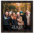 wallsthatspeak 28x29 Espresso Brown Picture Frame for Puzzles Posters Photos or Artwork