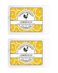 Lemon Wax Melts 6 Ounces 2 Pack Wax melt Warmer Citrus Fresh Lemoncello/USA Made - Farm Raised Candles - Natural American Farmed