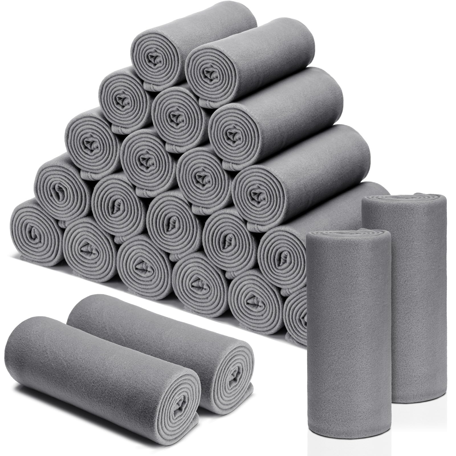 30 Pcs Soft Fleece Blankets Bulk Cozy Fleece Throw Blankets 50 X 60 Inches Warm Lightweight For Home Office Wedding Gifts Outdoo