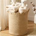 LemonRoad Round Woven Basket Brown, 15 L X 15 W X 20 H
