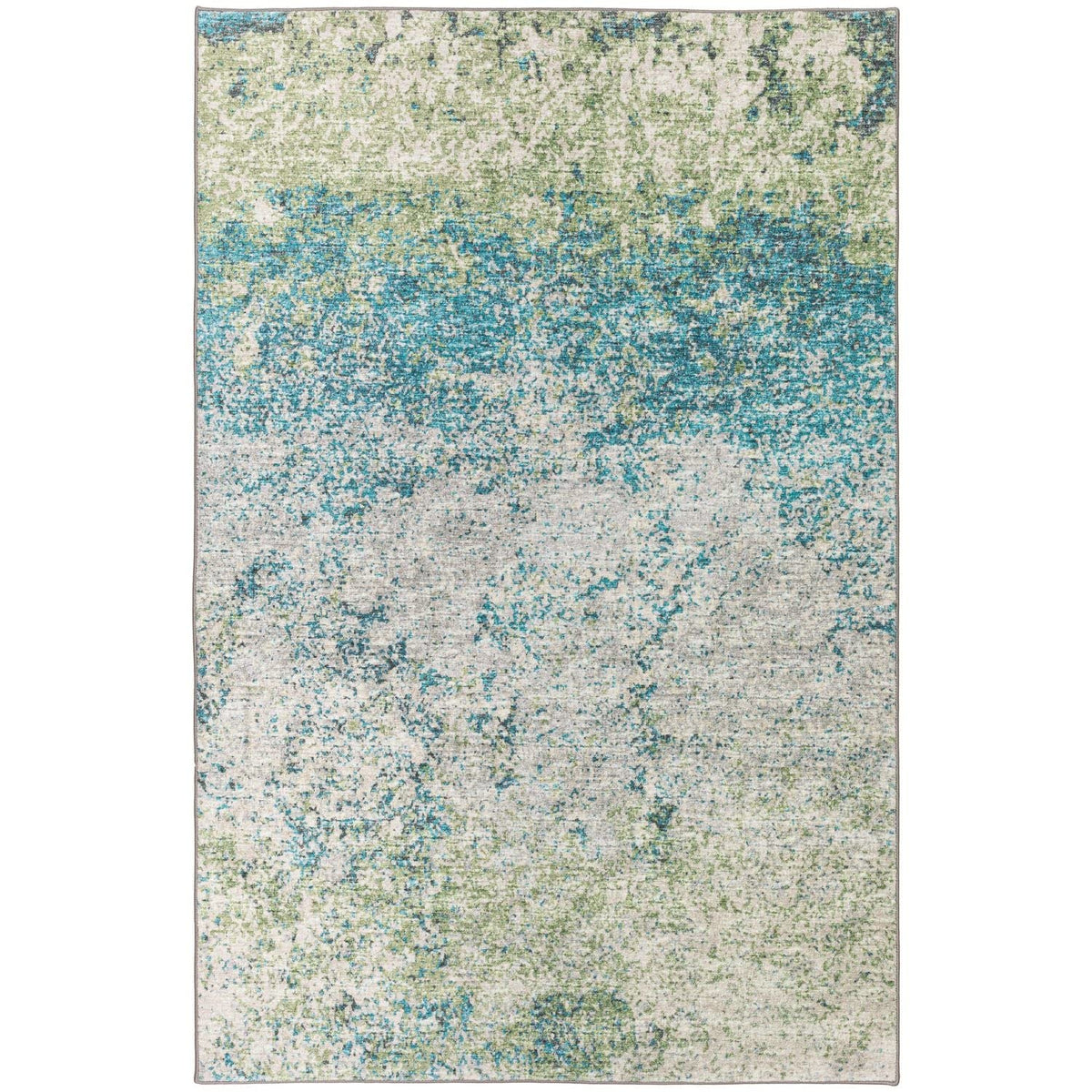 Winslow Wl3 Green Transitional Rug Rectangle 5' X 7 ' 6&quot;