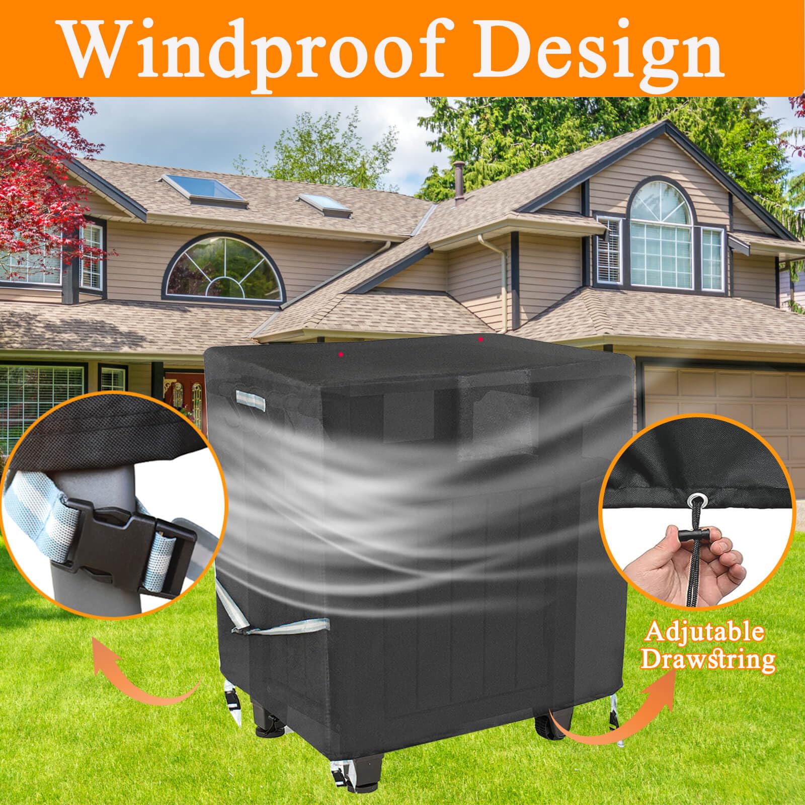 Outdoor Grill Cart Prep Table Cover 600D For 30-Inch Keter Unity Portable Outdoor 40 Gal Table With Storage Cabinet, Waterproof