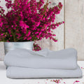 HOME COLORS.IN Quick Dry & Absorbent Multipurpose Cotton Terry Towel  16 x 28 Inch  Set of 2  White  350 GSM | Soft & Durabl
