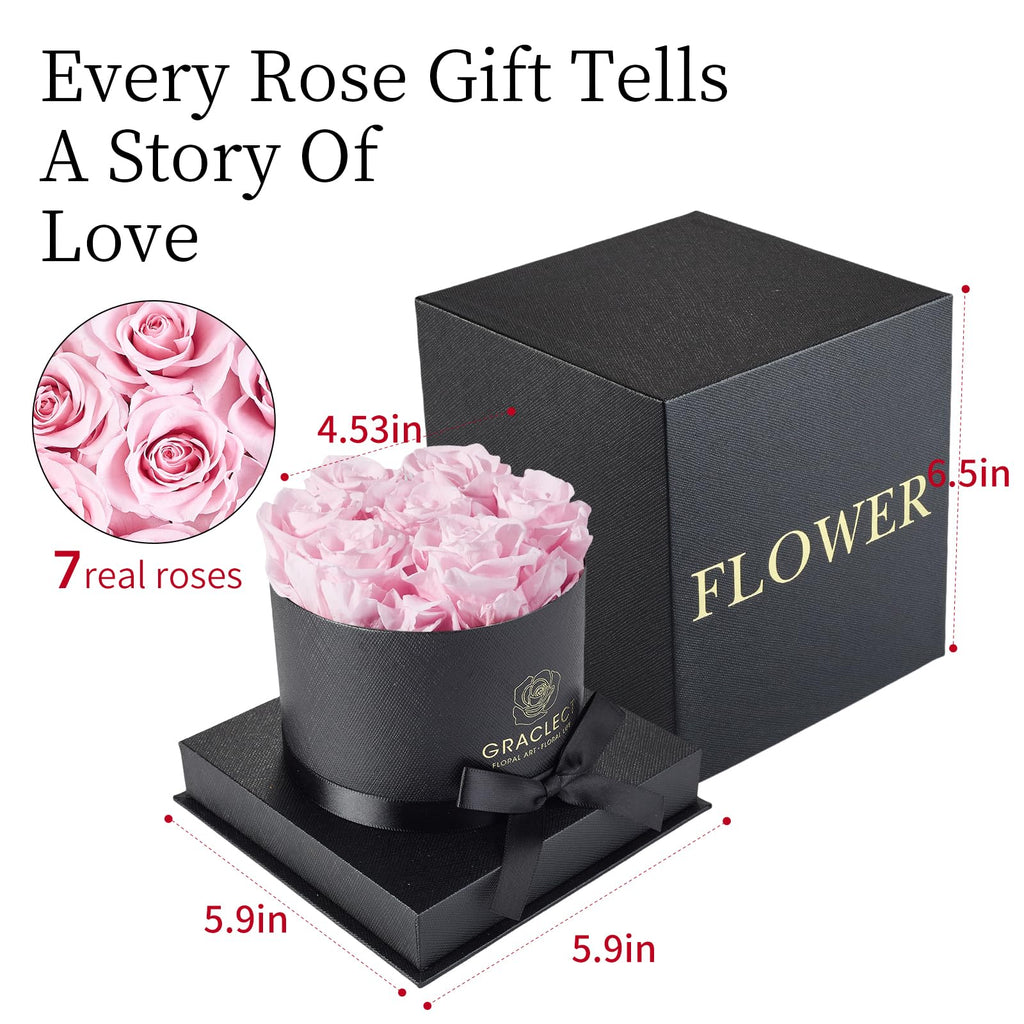 Preserved Roses In A Box - Forever Flowers, Immortal Roses, Eternal Rose Preserved Flowers For Delivery Prime Mothers Day & Vale