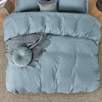 Bedsure Mineral Blue Duvet Cover California King Size - Soft Double Brushed Duvet Cover For Kids With Zipper Closure, 3 Pieces,