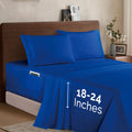 Elegant Comfort Luxury 1500 Premium Hotel Quality Microfiber 4-Piece Sheet Set- Soft, All Around Elastic 18-24 Inches Deep Fitte