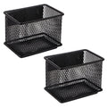 Ganydet Black Magnetic Basket Set Of 2, Magnetic Pen Holder Refrigerator Basket, Magnetic Baskets Heavy Duty, Magnetic Locker Or