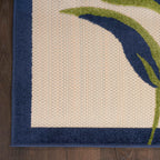 Nourison Aloha Outdoor Multicolor 2'3' X 8' Area Rug, Easy Cleaning, Non Shedding, Bed Room, Living Room, Dining Room, Deck, Backyard, Patio (2X8)