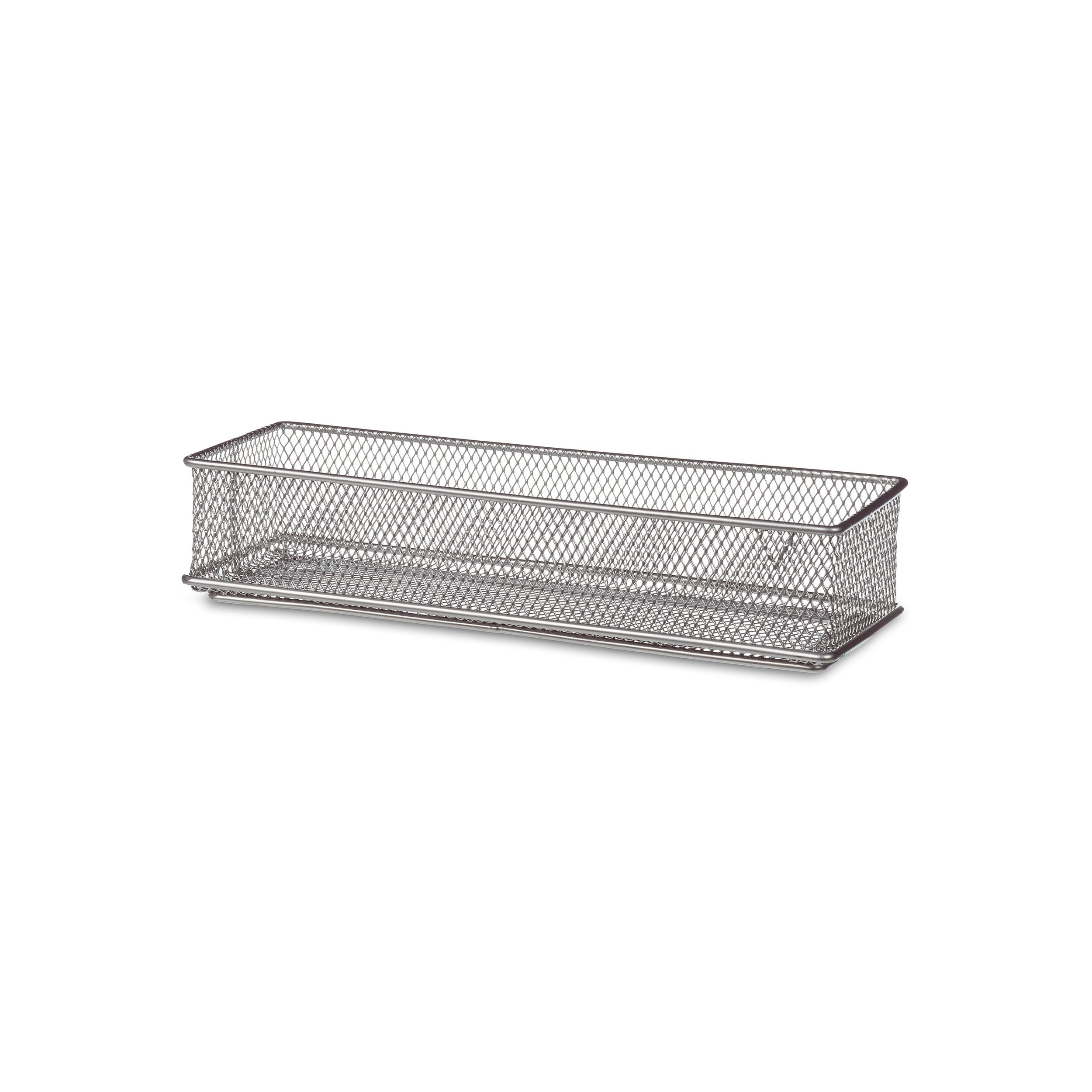 Design Ideas Mesh Drawer Store, Silver, 3 By 9-Inch (120919)