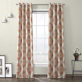 HPD Half Price Drapes Grommet Printed Room Darkening Curtain 50 X 96 (1 Panel), BOCH-KC27-96-GR, Henna