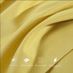 Ntbay 2 Pack 500 Thread Count 100% Egyptian Cotton Queen Pillow Shams, Super Soft And Breathable Oxford Pillowcases For Bed, 20X30 Inches, Mustard Yellow