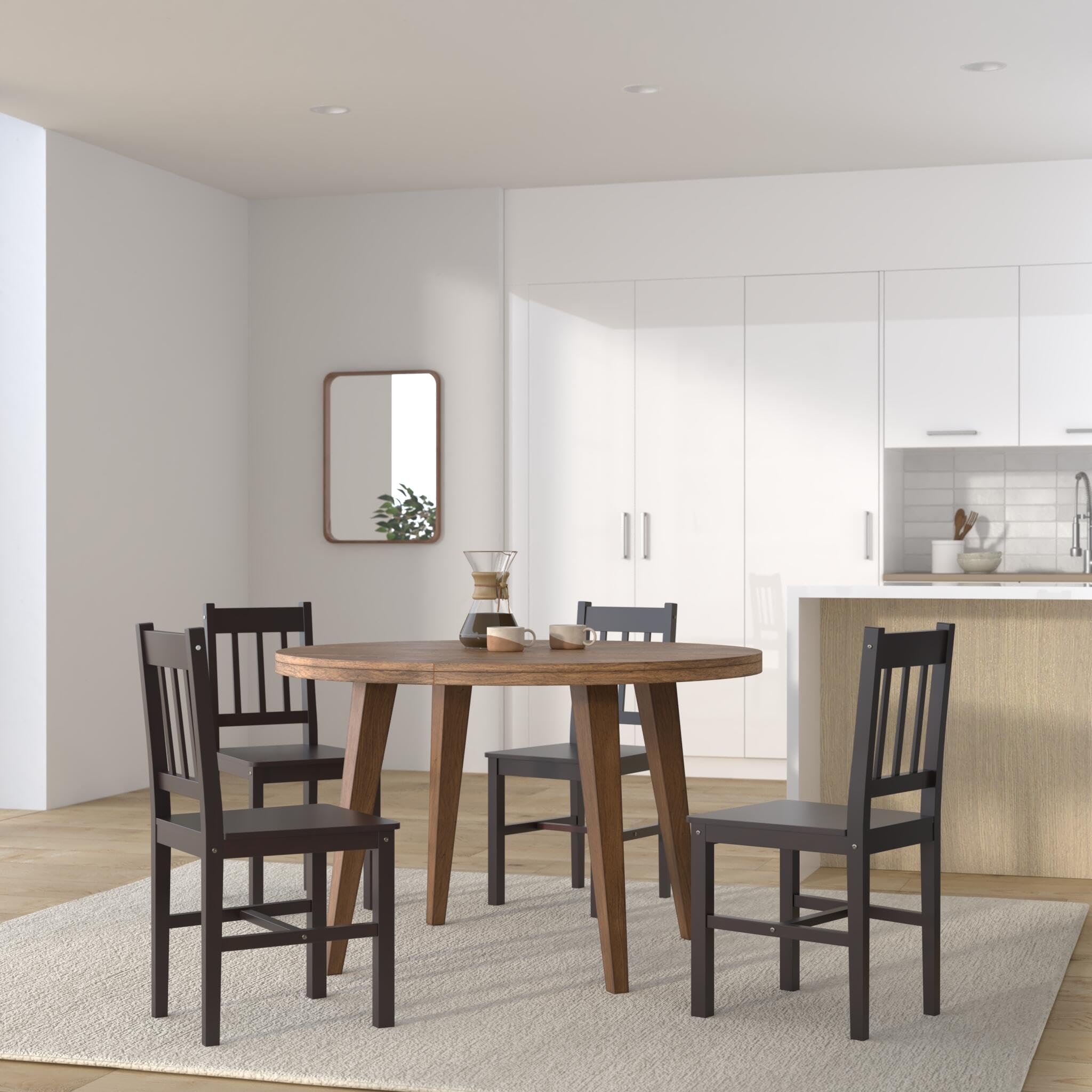 Dining Chairs 4 pcs Wood Brown