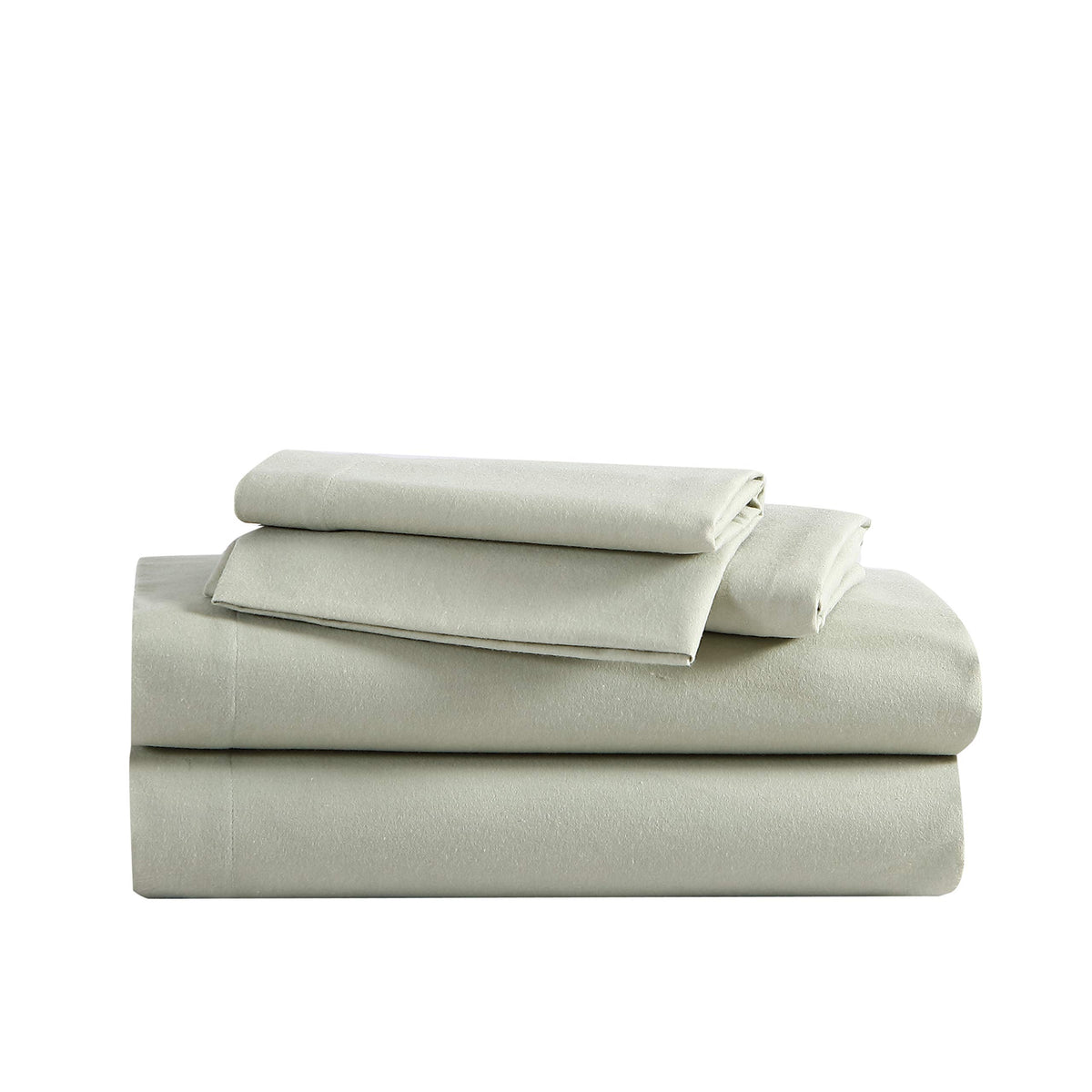 Eddie Bauer - King Sheets, Cotton Flannel Bedding Set, Brushed For Extra Softness, Cozy Home Decor (Green, King)
