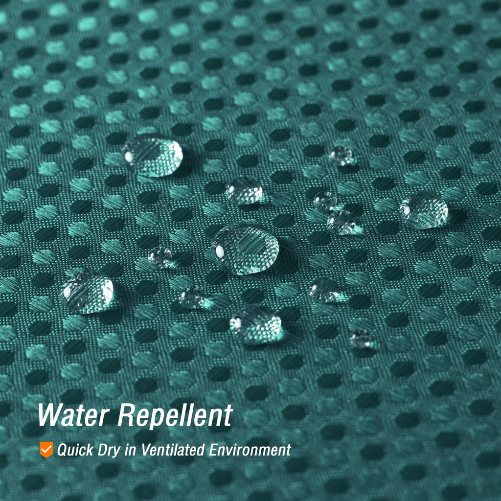 Gibelle Seaweed Green Shower Curtain, Waffle Weave Textured Fabric Shower Curtain For Bathroom - Soft Cloth & Hotel Spa Luxury,