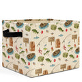 HSIASHENG Fishing Boys Room Storage Bins Box with Handles, Fish Fishing Lover Gifts Laundry Basket Hamper Collapsible Clothes To