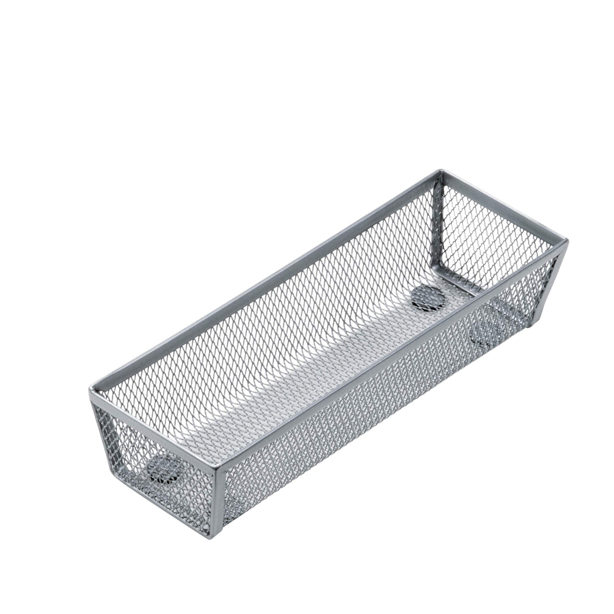 Honey-Can-Do KCH-02159 Steel Mesh Drawer Organizer, Silver, 9L x 3W