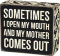 Primitives by Kathy Box Sign, 4 x 3.5-Inches, Black