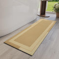 YDKGL Extra Long Non Slip Bathroom Runner Bath Mat, Rubber Backing Ultra Thin Bath Rug Fit Under Door Quick Dry Super Absorbent 
