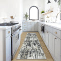 26x8 Runner Rugs Washable Rug: Modern Abstract Hallway Runner Rug Indoor Soft Low Pile Thin Carpet Anti-Skid Non-Shedding Ca